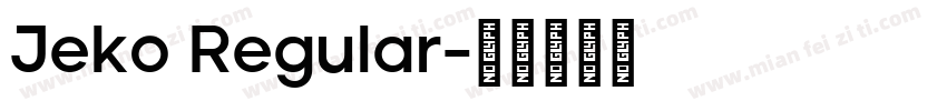Jeko Regular字体转换